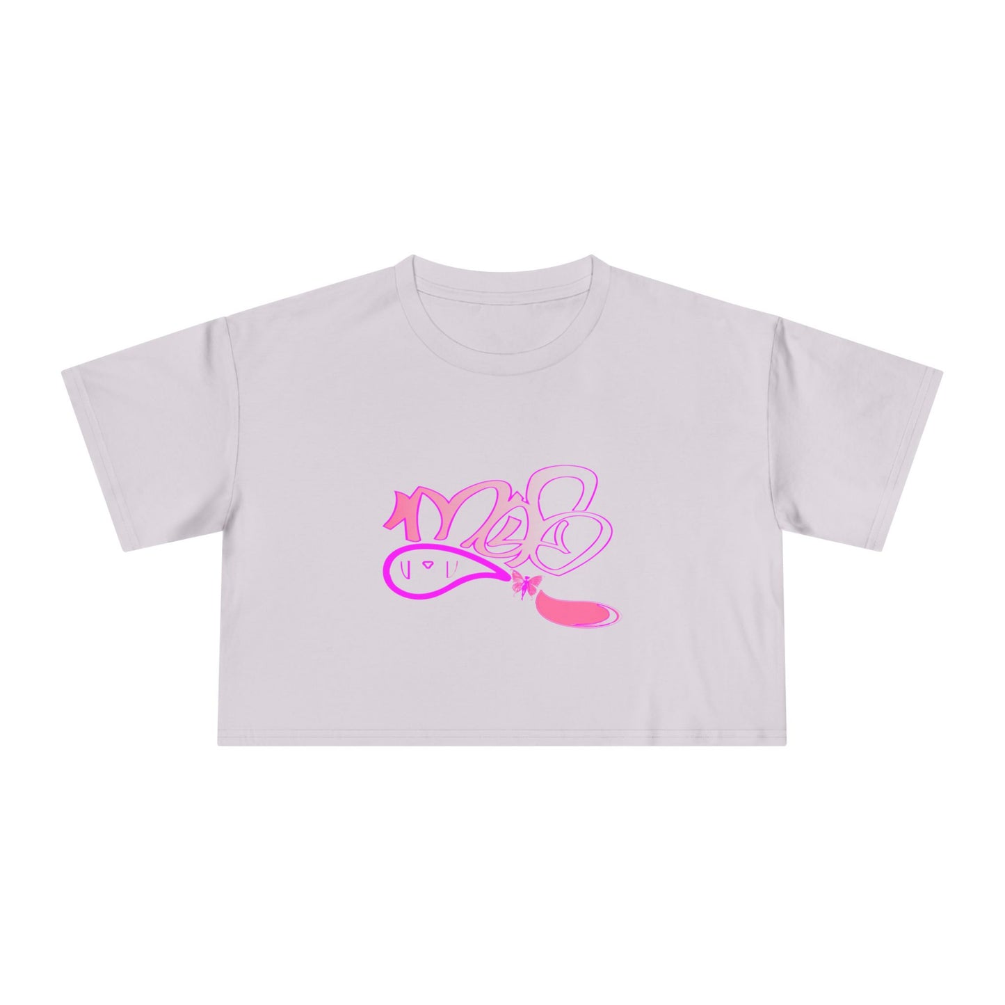 Crop Tee — mofo butterfly fairy logo