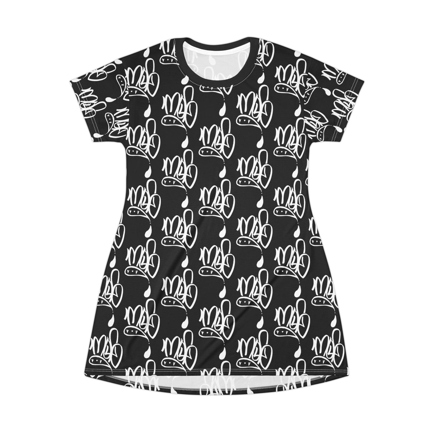 Chic Graphic T-Shirt Dress, Casual Everyday Wear, Fun Summer Dress, Cute Festival Outfit, Trendy Graphic Dress