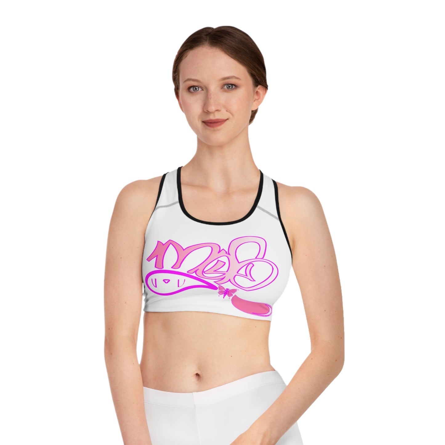 Stylish Bunny Graphic Sports Bra
