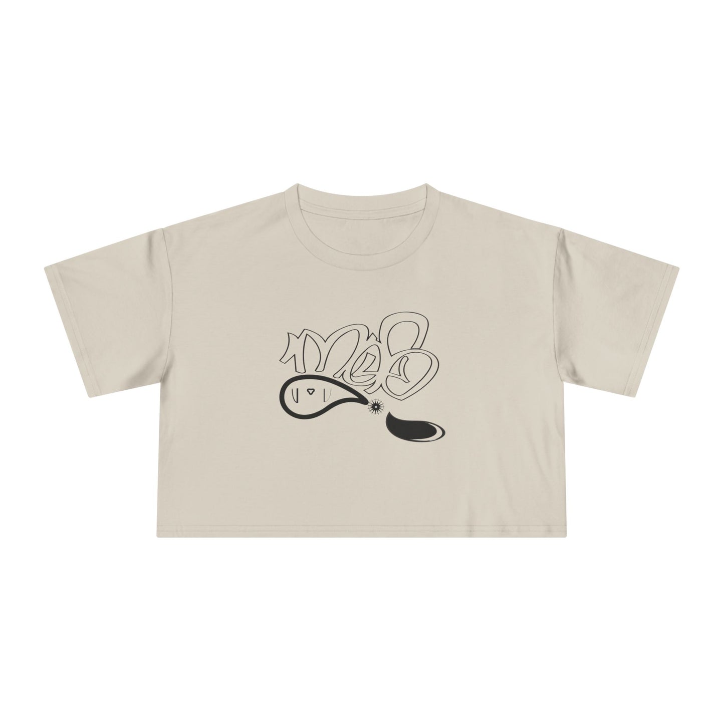 Chic Graphic Women's Crop Tee, Casual Streetwear Top, Summer Fashion Essential, Trendy Crop Top for Women, Gift for Her, Cool Tees